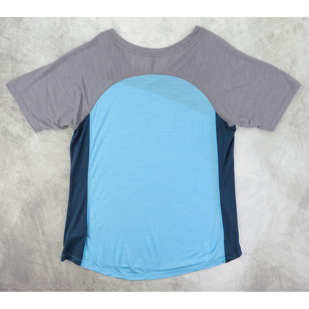 Smartwool Merino Sport 120 Mountain Bike Short Sleeve Tee Womens Medium Blue - Picture 2 of 9